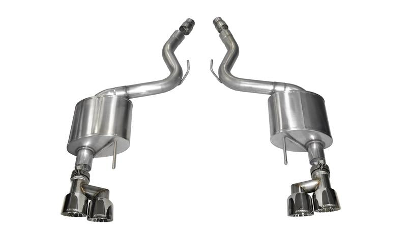 CORSA Performance Corsa 2015-2017 Ford Mustang GT 5.0 3in Axle Back Exhaust Polish Quad Tips (Sport)