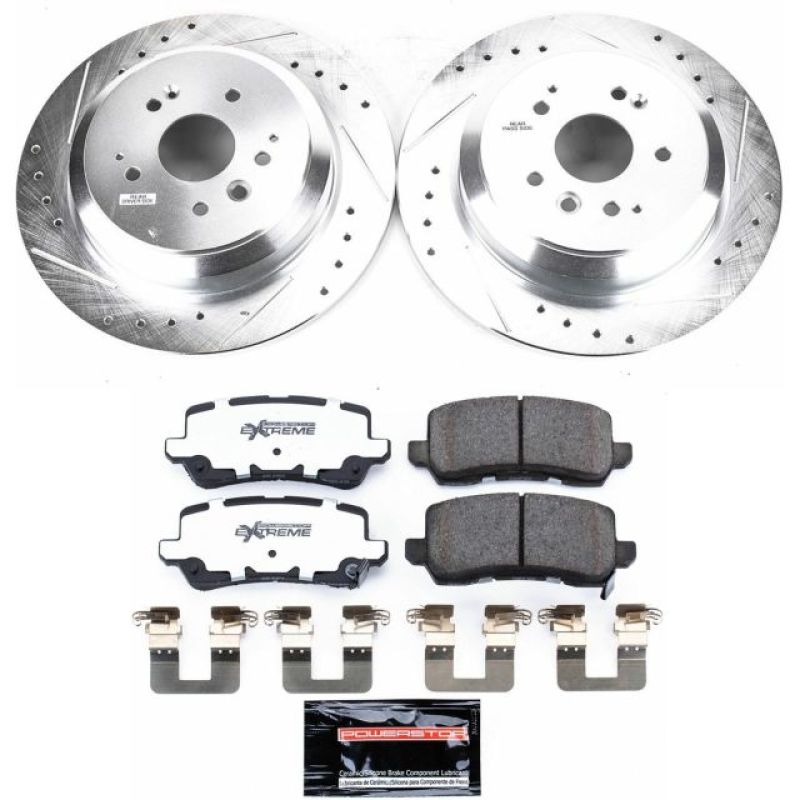 PowerStop Power Stop 17-19 Acura MDX Rear Z26 Street Warrior Brake Kit