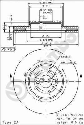 TRW MOTO BDA970 Brake Caliper Bracket