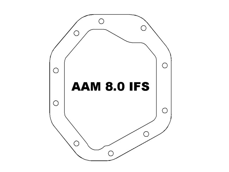aFe 19-25 GM Trucks Front Diff Cover - Raw w/ Machined Fins