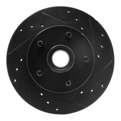 R1 Concepts R1 95-97 Ford Ranger (USA/Canada) Front Right Drilled & Slotted Black Brake Rotor