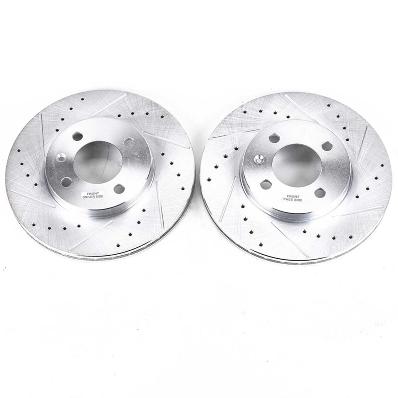 PowerStop Power Stop 95-02 Volkswagen Cabrio Front Evolution Drilled & Slotted Rotors - Pair