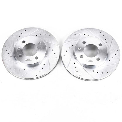 PowerStop Power Stop 95-02 Volkswagen Cabrio Front Evolution Drilled & Slotted Rotors - Pair