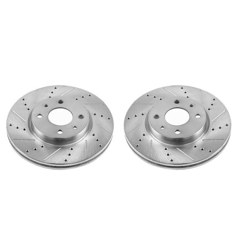 PowerStop Power Stop 12-18 Fiat 500 Front Evolution Drilled & Slotted Rotors - Pair