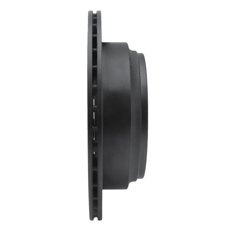 R1 Concepts R1 92-04 Acura SLX Rear Right Drilled & Slotted Black Brake Rotor