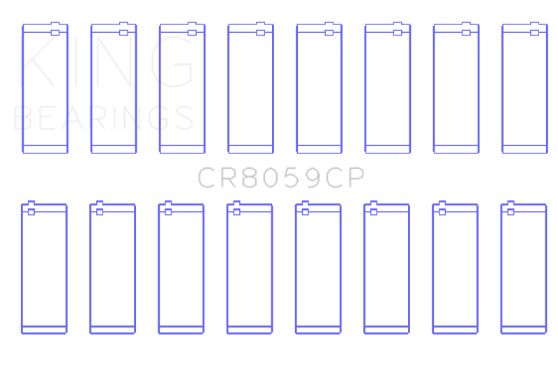 King Engine Bearings King General Motors Duramax Diesel L86/ LT1/ LT4 Connecting Rod Bearing Set - Tri-Metal Copper Based