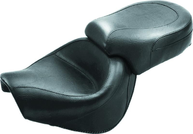 Mustang Motorcycle Mustang 98-03 Honda VT750 Ace Wide Touring 2PC Seat - Black