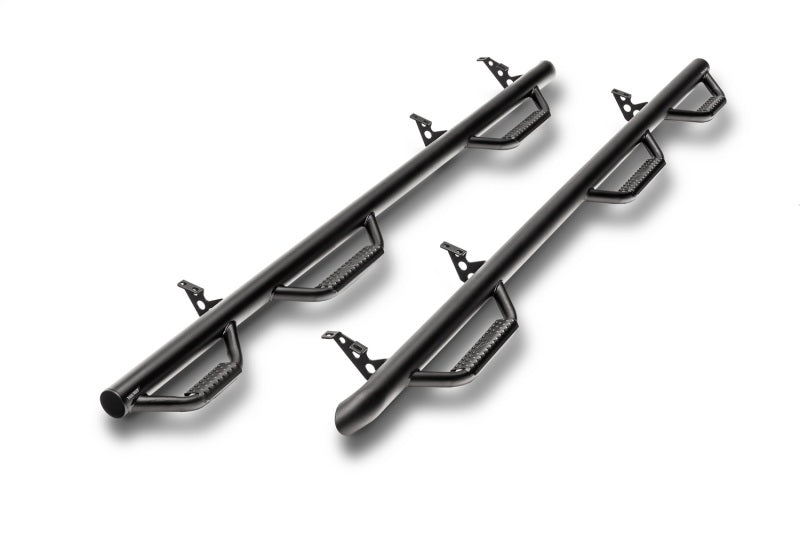 N-Fab Nerf Step 16-17 Toyota Tacoma Double Cab 6ft Bed - Tex. Black - Bed Access - 2in