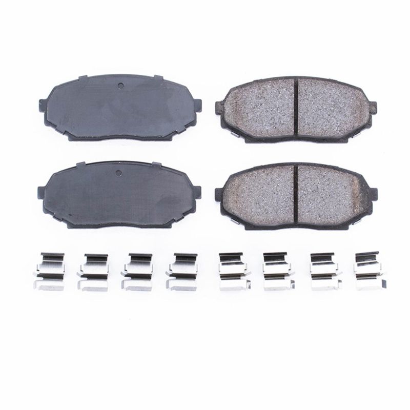 PowerStop Power Stop 90-93 Geo Storm Front Z17 Evolution Ceramic Brake Pads w/Hardware