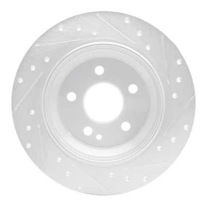 R1 Concepts R1 16-23 Mercedes-Benz Viano (Mexico) Rear Left Drilled & Slotted Silver Brake Rotor