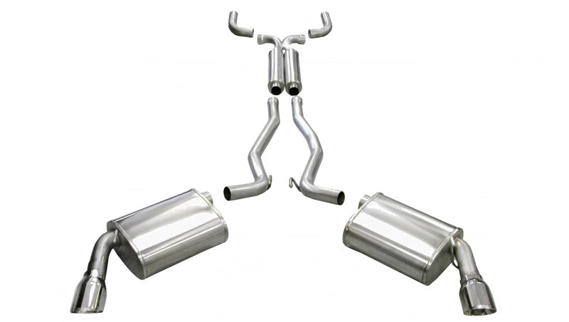 CORSA Performance Corsa 2010-2015 Chevrolet Camaro Coupe SS 6.2L V8 Auto Polished Sport Cat-Back + XO Exhaust