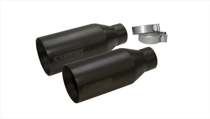 CORSA Performance Corsa 2017-2020 Ford F-150 Raptor 3in Inlet / 5in Outlet Black Cerakote Tip Kit (For Corsa Exh Only)