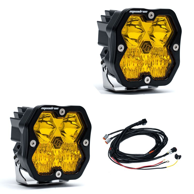 Baja Designs Squadron 2.0 Sport LED Driving/Combo (Pair) - Baja Amber