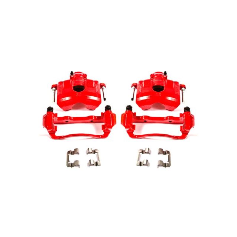 PowerStop Power Stop 08-11 Ford Focus Front Red Calipers w/Brackets - Pair