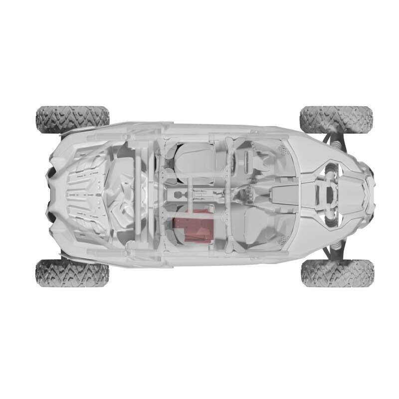 DS18 2018-24 Can-Am Maverick 12in Subwoofer Enclosure Passenger Side PSW12.4D Included