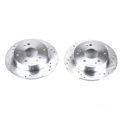 PowerStop Power Stop 97-98 Acura Integra Rear Evolution Drilled & Slotted Rotors - Pair
