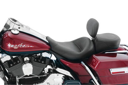 Mustang Motorcycle Mustang 97-07 Harley Rd King, 06-07 Str Glide, 00-05 Eagle Std Solo Seat W/Driver Backrest - Black