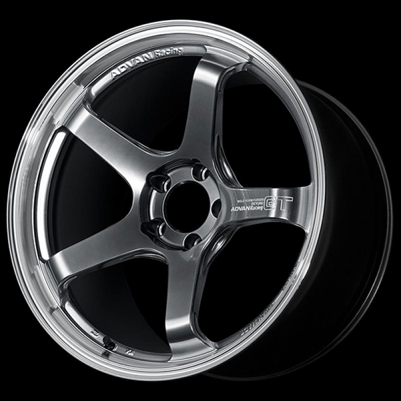 Advan GT Beyond 17X8.5 / +45 Offset / 5x114.3 BC / +45mm Bore / Machining and Hyper Platinum Black