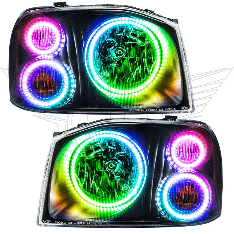 ORACLE Lighting Oracle Nissan Frontier 01-04 Halo Kit - Triple - ColorSHIFT