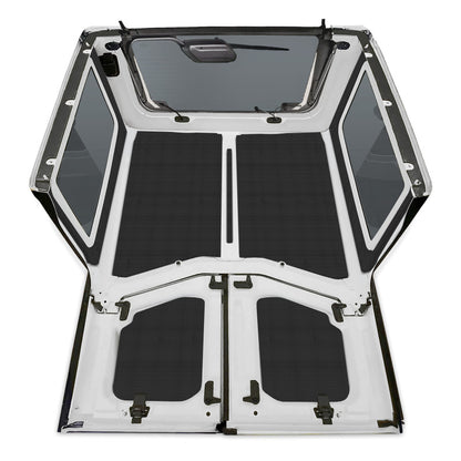 DEI 18-23 Jeep Wrangler JL 2-Door Boom Mat Complete Headliner Kit - 7 Piece - Black