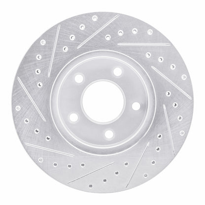 R1 Concepts R1 01-07 Buick Rendezvous Front Right Drilled & Slotted Silver Brake Rotor