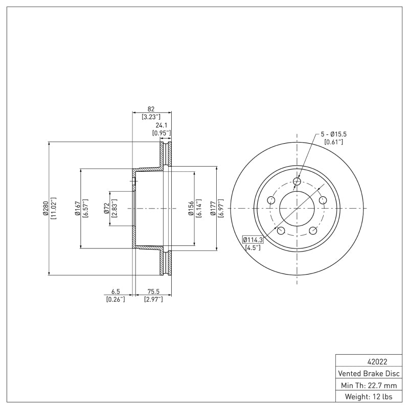 DFC 90-99 Jeep Grand Cherokee Front Brake Rotor