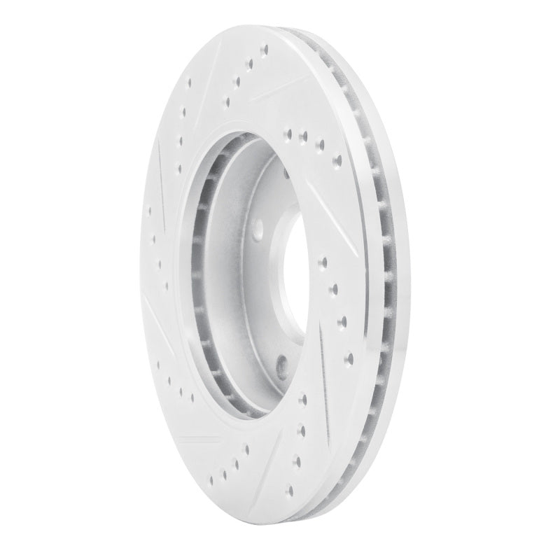 R1 Concepts R1 01-03 Hyundai SONATA Front Right Drilled & Slotted Silver Brake Rotor