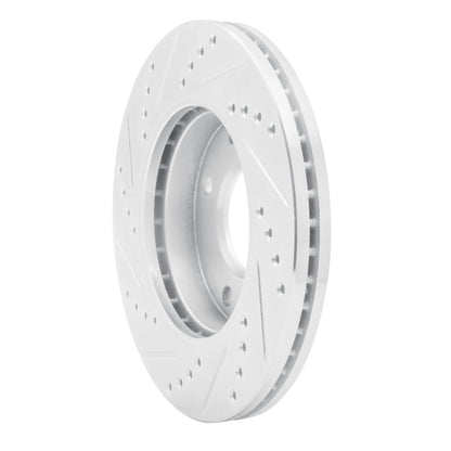 R1 Concepts R1 01-03 Hyundai SONATA Front Right Drilled & Slotted Silver Brake Rotor