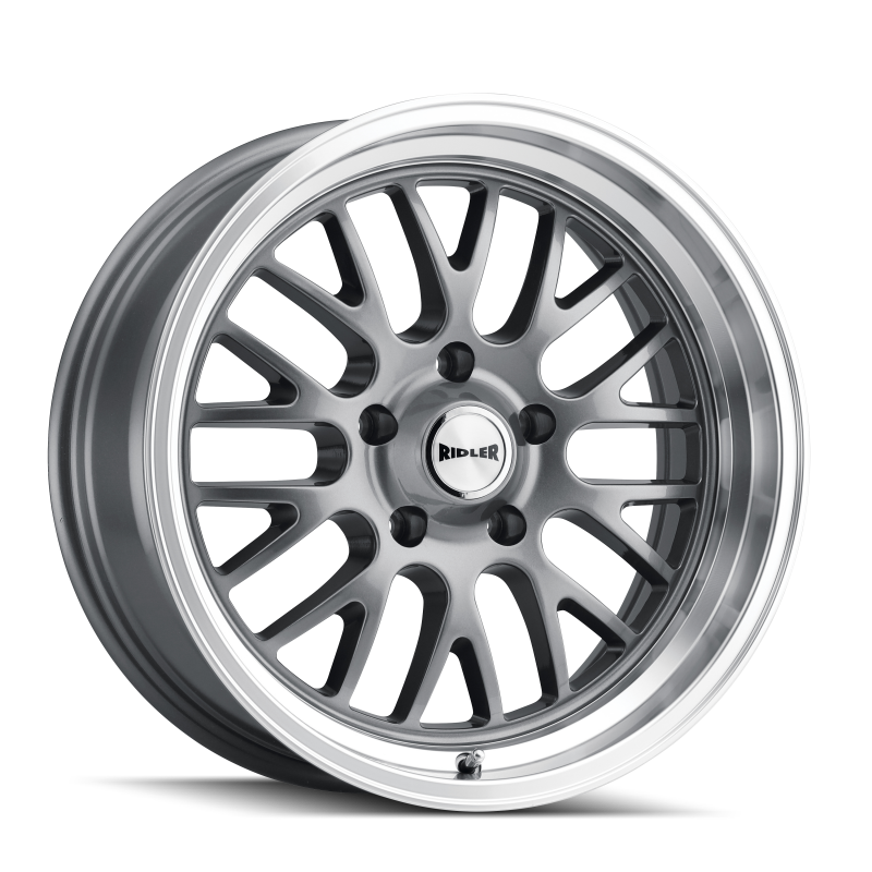 Ridler Wheels Ridler 607 20x10 / 5x127 BP / 0mm Offset / 83.82mm Hub Gloss Grey Machined Wheel