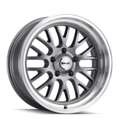 Ridler Wheels Ridler 607 20x10 / 5x127 BP / 0mm Offset / 83.82mm Hub Gloss Grey Machined Wheel