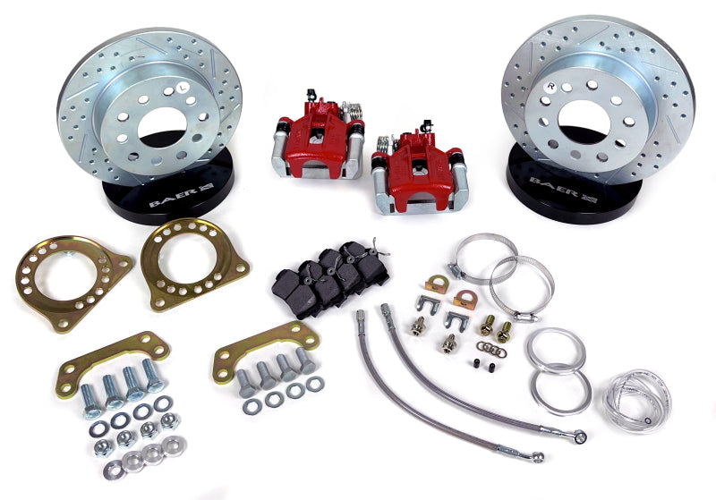 Baer Brakes 10 Bolt Saginaw Drum Brake Rear End 10.5in Classic Series Rear Brake Kit - Red