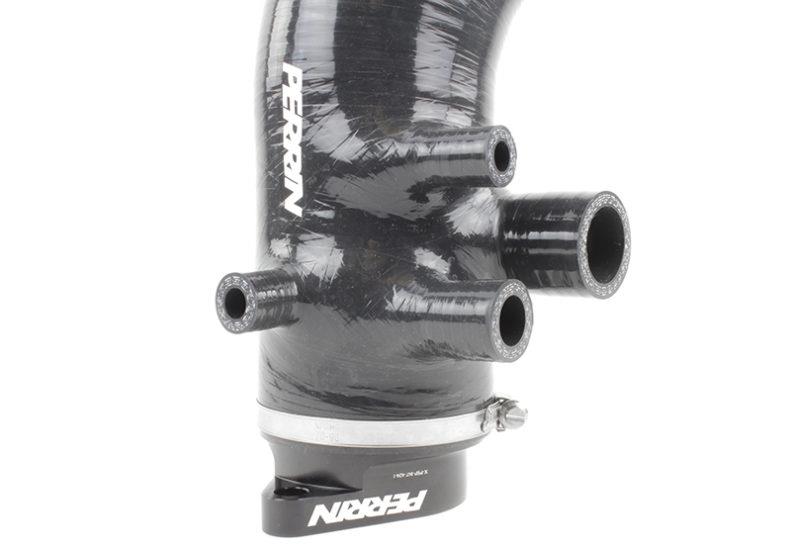 Perrin Performance PERRIN 15-21 Subaru WRX / 14-18 Forester XT Turbo Inlet Hose 3in. w/ Turbo Adapter Flange - Black