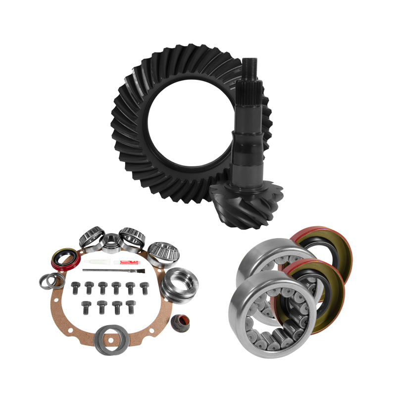 Yukon Gear & Axle Yukon Gear 8.8in Ford 3.55 Rear Ring & Pinion Install Kit 2.99in OD Axle Bearings and Seals