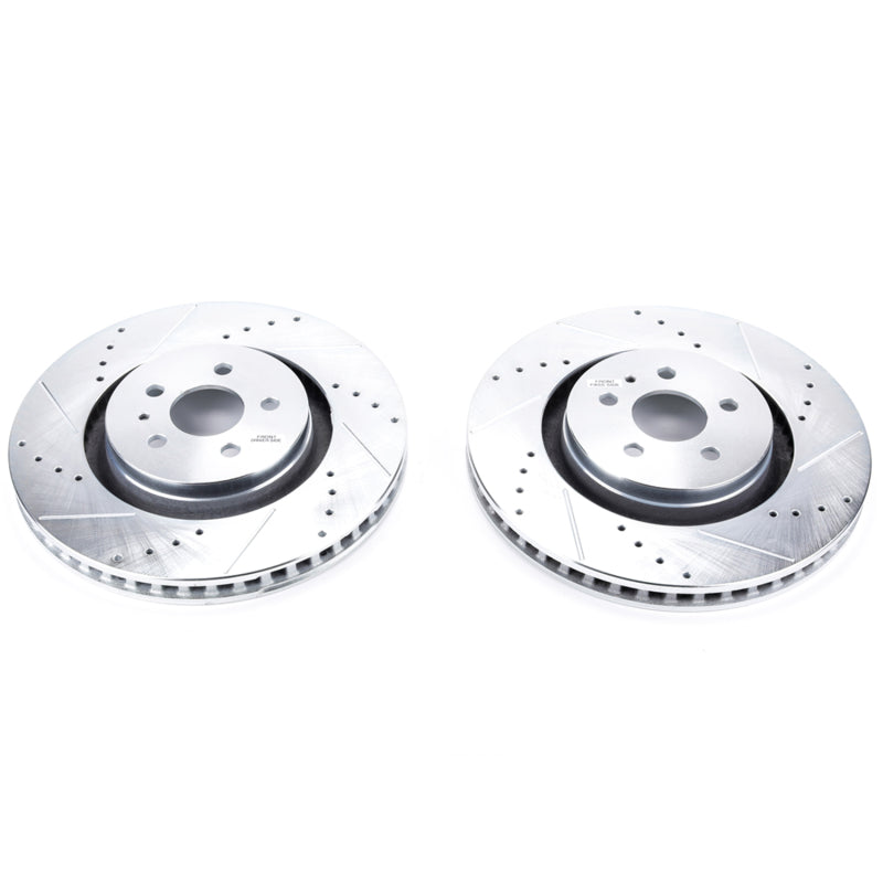 PowerStop Power Stop 15-18 Ford Edge Front Evolution Drilled & Slotted Rotors - Pair