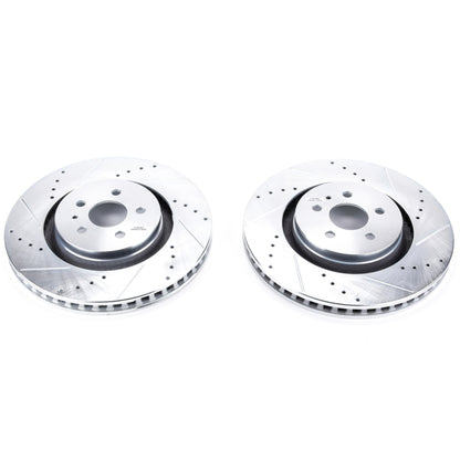 PowerStop Power Stop 15-18 Ford Edge Front Evolution Drilled & Slotted Rotors - Pair