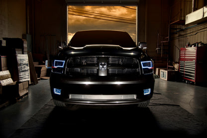 ORACLE Lighting Oracle 09-17 RAM 1500 TRX/SLT Quad Pre-Assembled Headlights - Black Housing - White