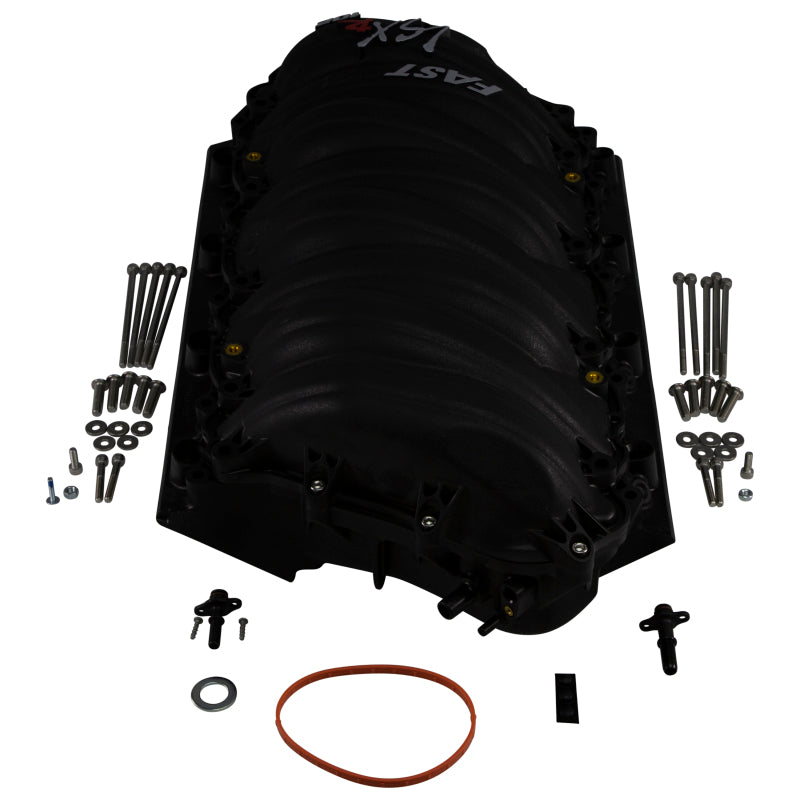 FAST LSXR 102MM Rect Port Intake Manifold - Black w/ 102MM Big Mouth Billet Throttle Body (Kit)