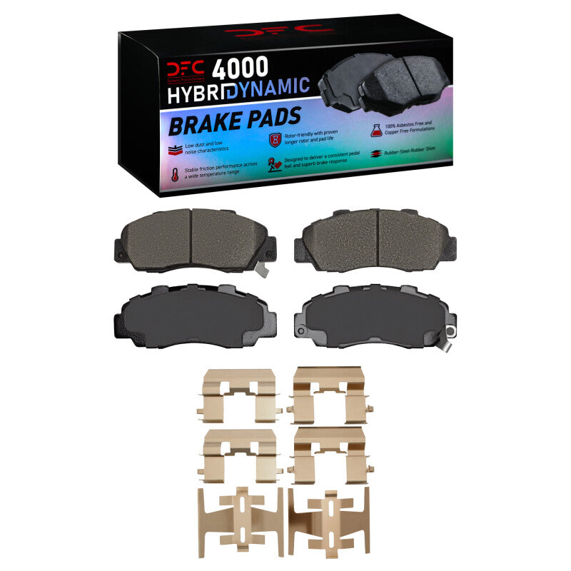 DFC 91-02 Acura RL Front 4000 HybriDynamic Brake Pads and Hardware Kit
