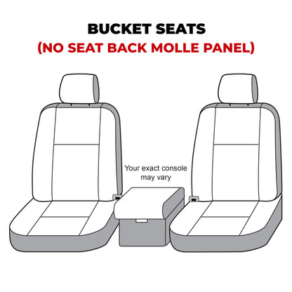 Covercraft 21-24 Ford Bronco Polycotton SeatSaver Custom Front Row Seat Covers - Taupe