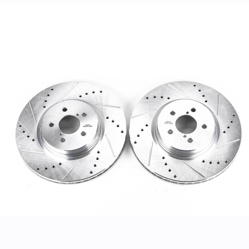 PowerStop Power Stop 14-18 Subaru Forester Front Evolution Drilled & Slotted Rotors - Pair