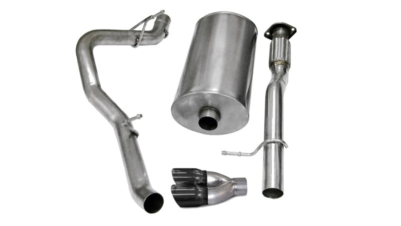 CORSA Performance Corsa 2007-2009 Chevrolet Avalanche 6.0L V8 3in Cat-Back Single Side w Twin 4in Black Pro-SeriesTips