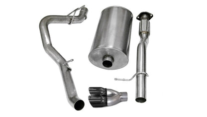 CORSA Performance Corsa 2007-2009 Chevrolet Avalanche 6.0L V8 3in Cat-Back Single Side w Twin 4in Black Pro-SeriesTips