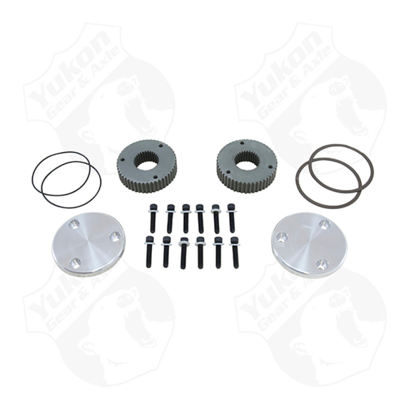 Yukon Gear & Axle Yukon Gear Hardcore Drive Flange Kit For Dana 44 / 30 Spline Outer Stubs. Non-Engraved Caps