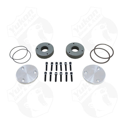 Yukon Gear & Axle Yukon Gear Hardcore Drive Flange Kit For Dana 44 / 30 Spline Outer Stubs. Non-Engraved Caps