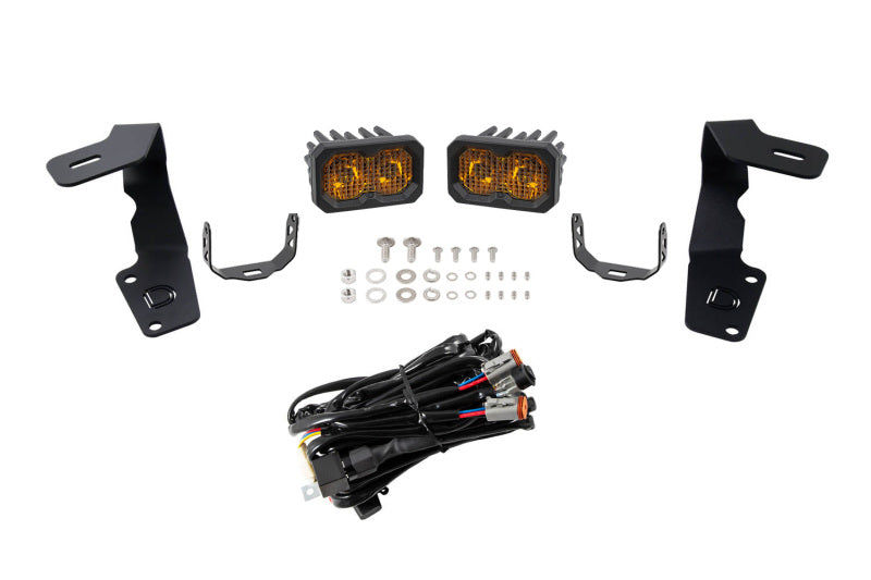 Diode Dynamics 15-21 Subaru WRX/STi Pro Stage Series 2in LED Ditch Light Kit - Yellow Combo