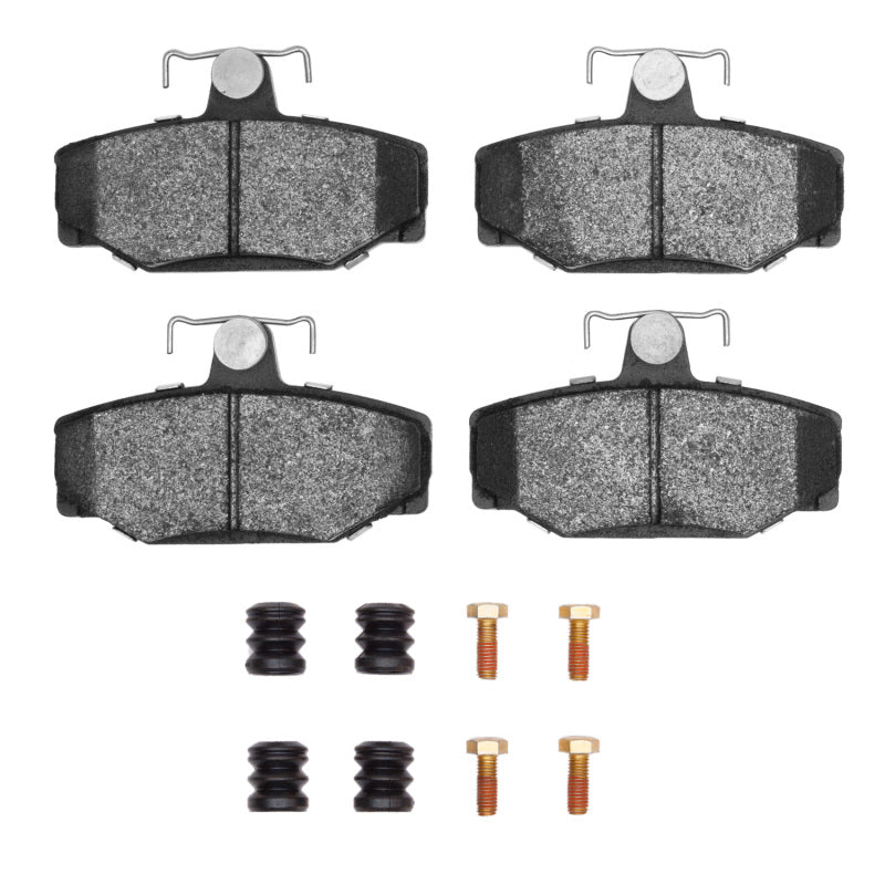 R1 Concepts R1 88-00 Volvo 960 Rear Semi Met Pads & Hardware Kit
