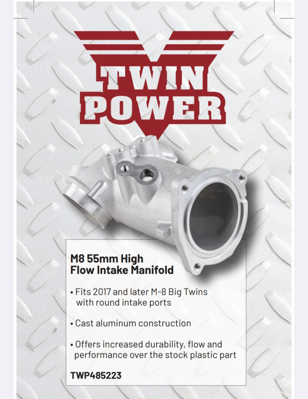 TwinPower Twin Power 55mm Aluminum High Flow Intake Manifold for 2017+ M8