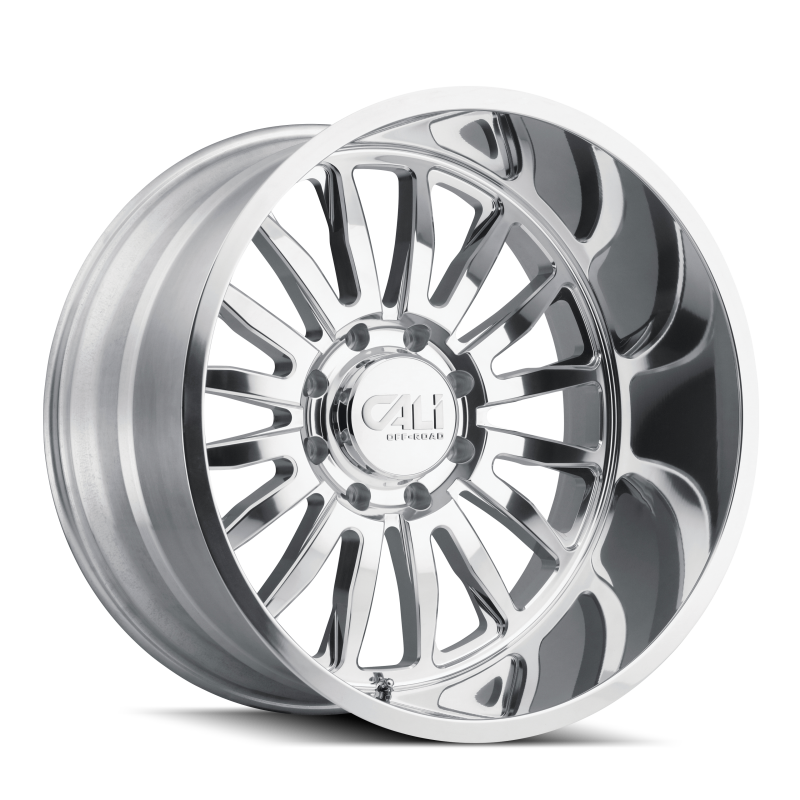 Cali Off-Road 9110 Summit 22x12 / 8x180 BP / -51mm Offset / 124.1mm Hub Polished Wheel