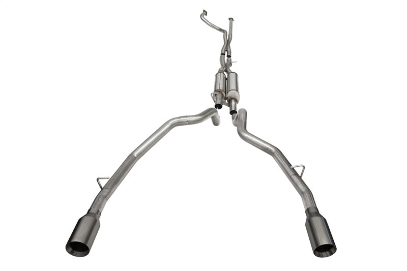 CORSA Performance Corsa 2021-2024 Dodge Ram TRX Crew Cab Xtreme Catback Exhaust Dual Rear Gunmetal Tip