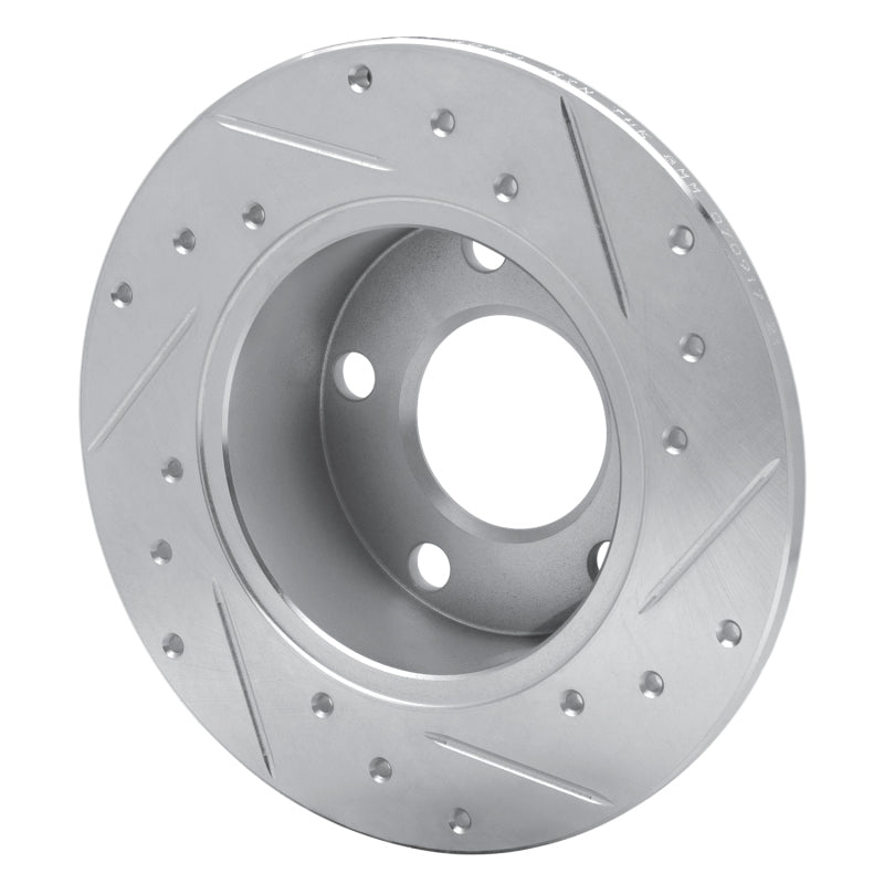 R1 Concepts R1 92-05 Audi A6 (Mexico) Rear Left Drilled & Slotted Silver Brake Rotor